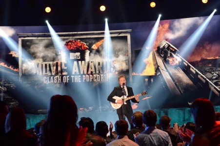 Conan O'Brien at the 2014 MTV Movie Awards (Credit -  Jeff Kravitz)