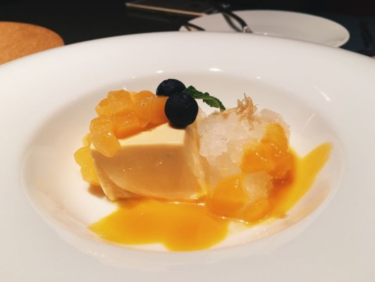 Lemon Granita & Mango Panna Cotta ($8)