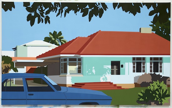 House, 2016, acrylic on canvas, 122 x 200cm.