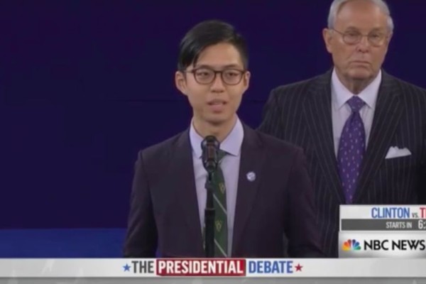  US Presidential Debate: Singapore Student Kenneth Sng Makes History Speaking At Debate