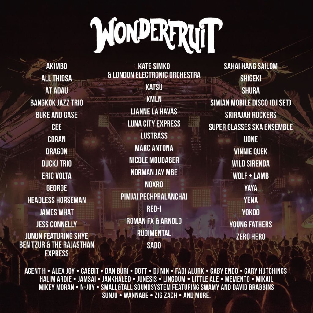 Wonderfruit's 2017 Line-up