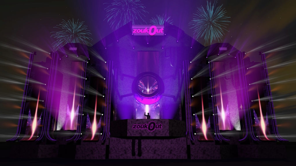 Artist impression of ZoukOut 2018 Stage by Unlimited Productions